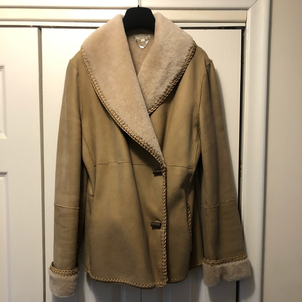 Womens Agnona Ultra fine Shearling size 46